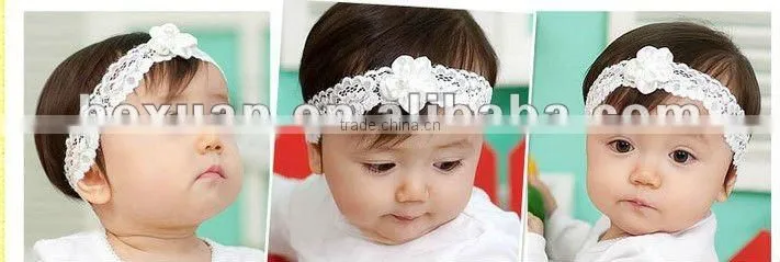 100% Handmade crochet baby hair flower head band