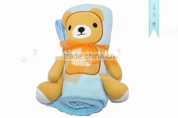 China supplier 3D bear baby blanket