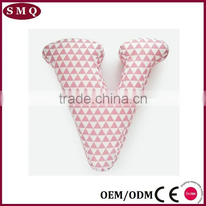 letter shaped fancy pillow decorative