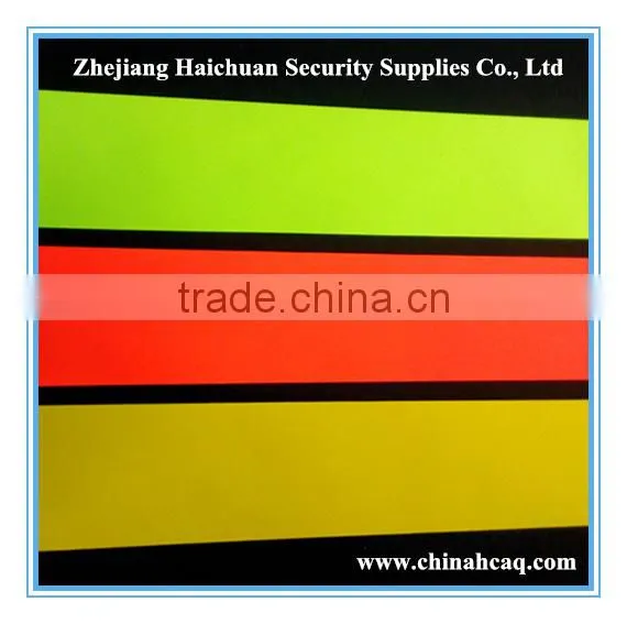 Fluorescent Colored Reflective Fabric with TC Backing