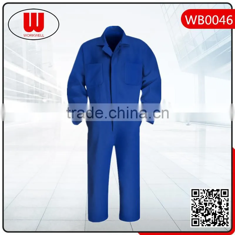 Royal blue orange fireproof oilproof cotton coverall