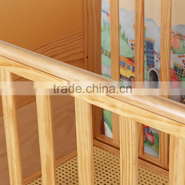 Baby cot bed prices adjustable convertible multi-purpose standard bedroom wooden nursery baby furniture