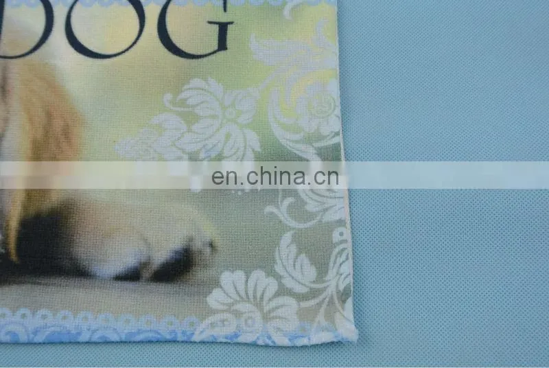 2014 new Beautiful soft microfiber printed tea towel