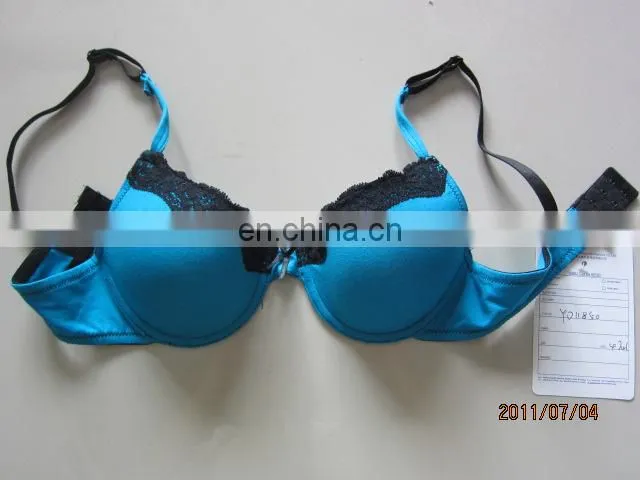 Dark Blue seamless lace bra