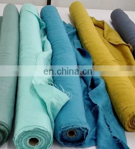 linen /cotton blended very soft fabrics in many colors for clothes in small quantities