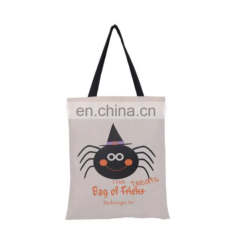 New design canvas burlap party halloween bags