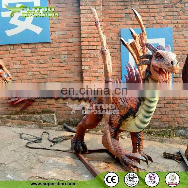 Outdoor Playground Mechanical Magic Smoke Dragon