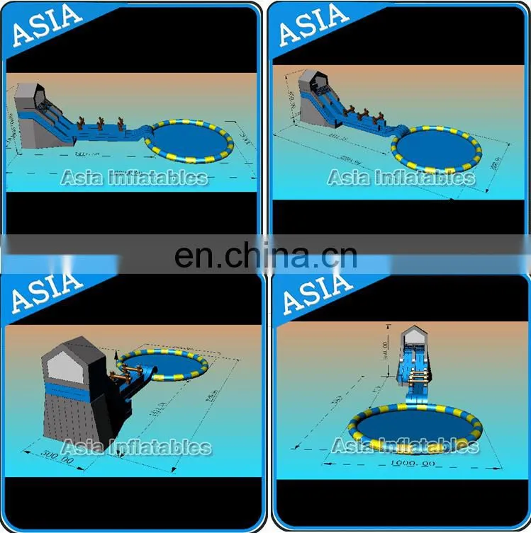 Inflatable Slide with pool, land water park