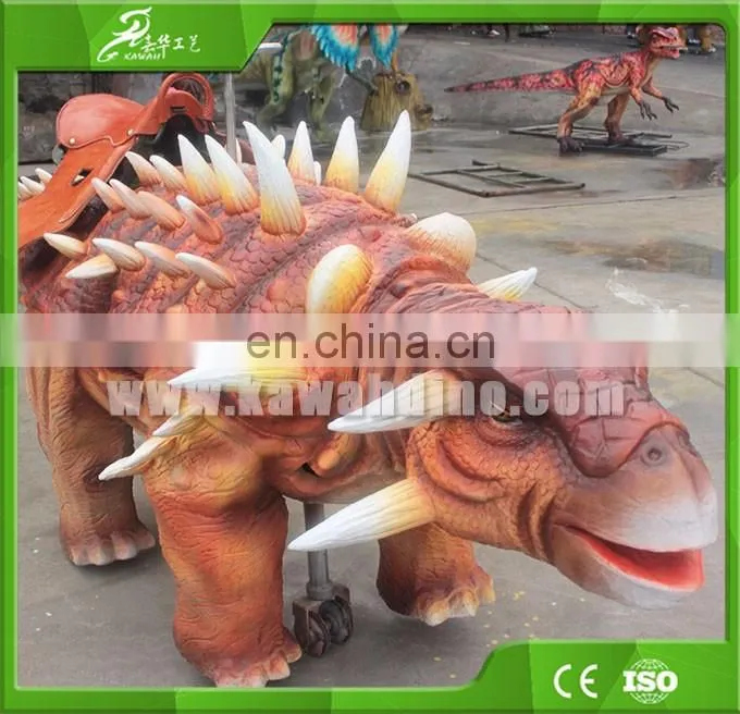 KAWAH Park Animal Kiddie Rides Remote Control Walking Animatronic Dinosaur Rides