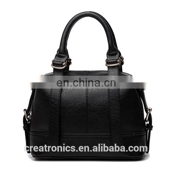 CR Over 11 years experience handbags leather wholesale designer black classical bags for women