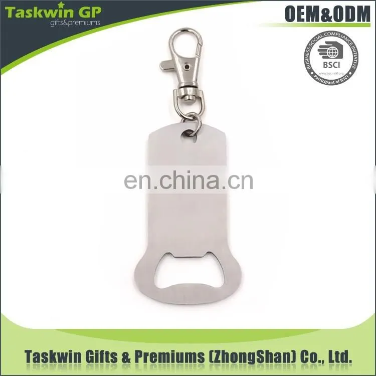 High quality metal custom bottle opener keychain with your own logo design