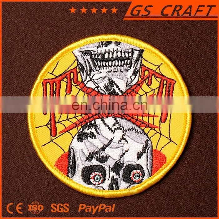 Popular design high quality fantastic skull patch