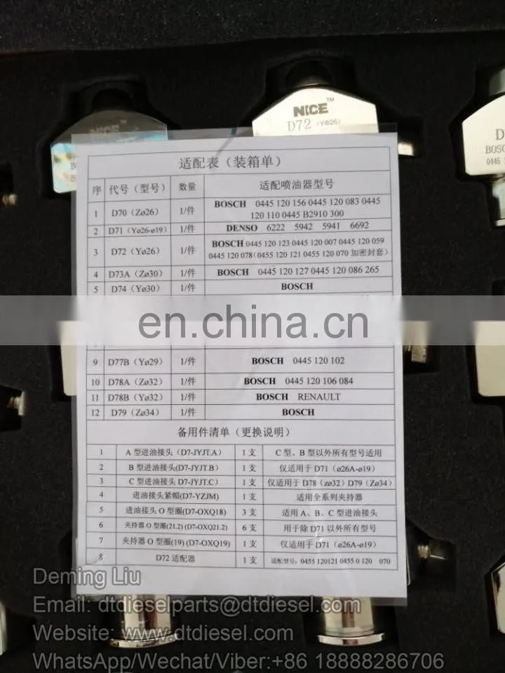 No,005 Common rail injector adaptor
