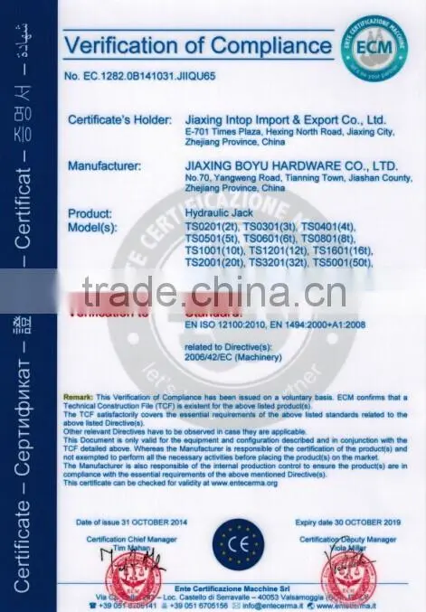 high quality professional hydraulic bottle jack