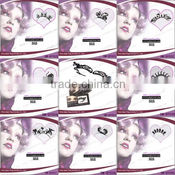 Cheap art and fancy paper eyebrow and eyelashes sticker