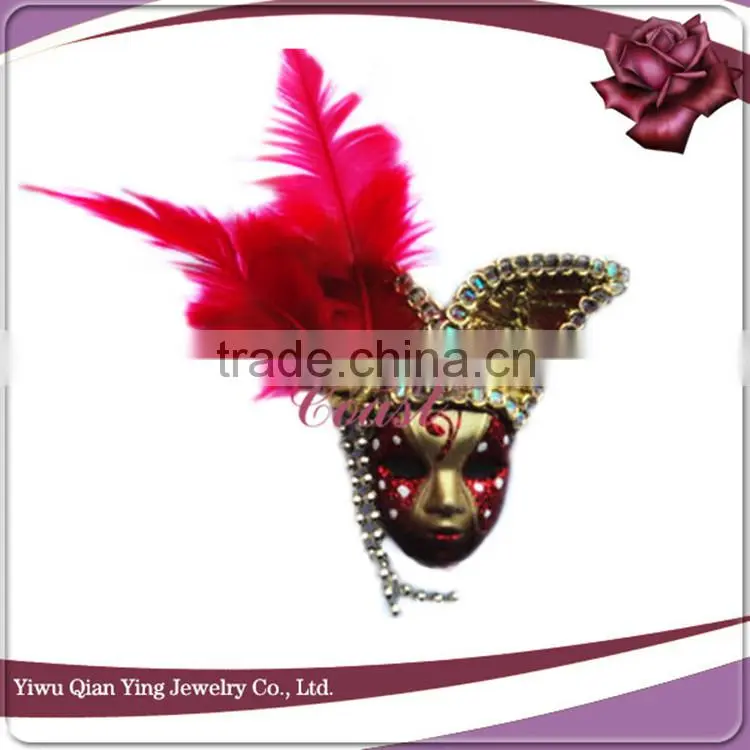 pretty small funny cute masquerade masks with feather
