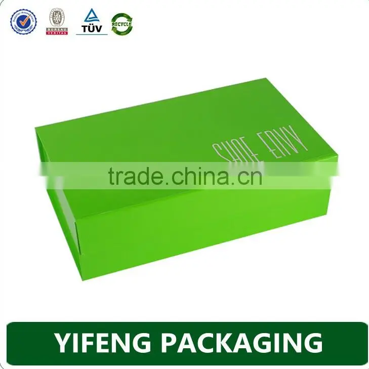 China mnufaturer hot stmping printing cardboard magnetic green folding box