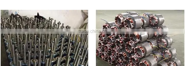 AC three phase electric motor MS series of IEC IE2 standards with aluminium shell