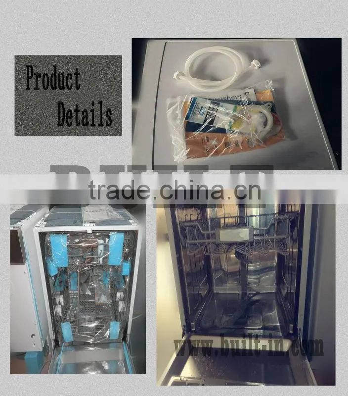 Hot selling Stainless steel freestanding dimensions dishwasher machine with 14 sets