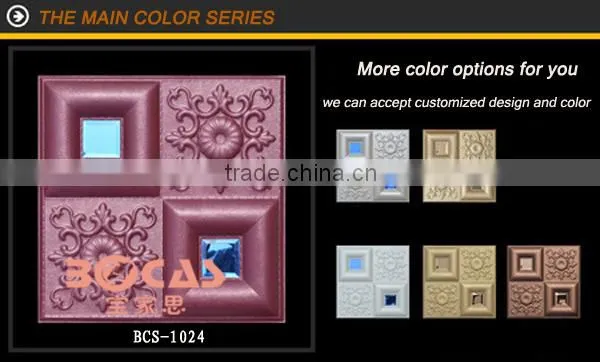 Soundproof,Heat Insulation,Mould-Proof,Fireproof Function and Wallpapers Type decorative 3d wall panels