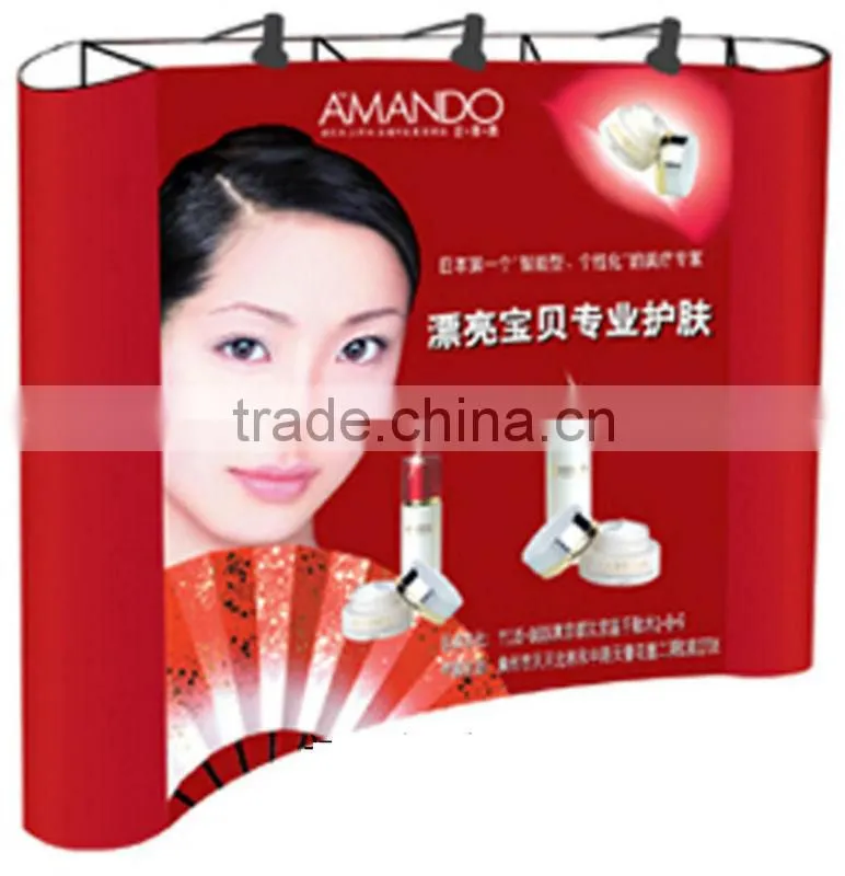 Curve Pop up stand display,Pop up Backdrop for news conference