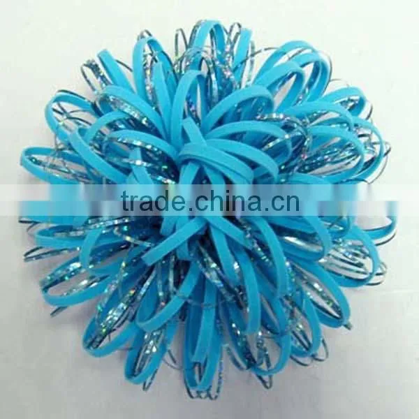 Colorful SP Metallic curly ribon bow for decorations or chrismas packing,gift packing decoration bow