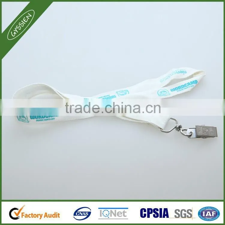 Logo printed factory price high quality custom lanyard,custom neck strap