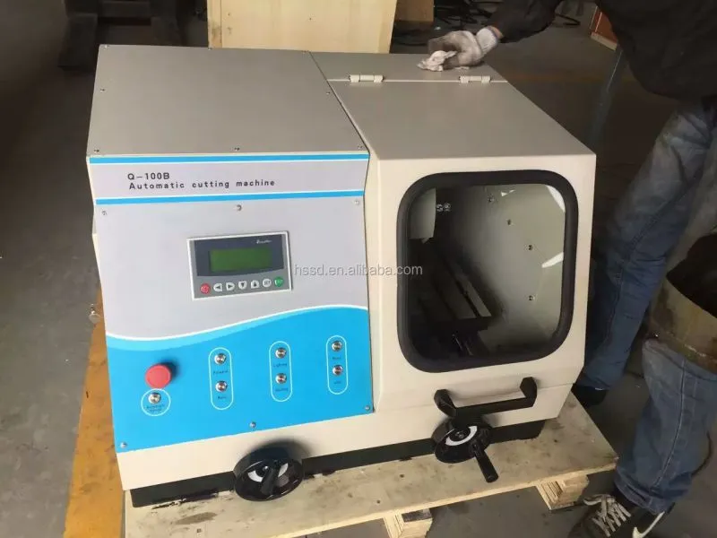 Q-100 Medium Speed Metallographic Cutter Metallography Cutting Machine