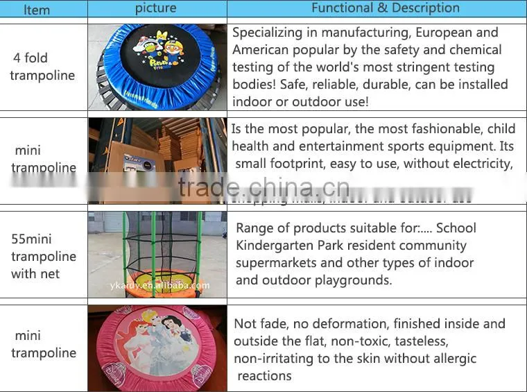 32inch-36inch CE GS MINI TRAMOLINE OF KID