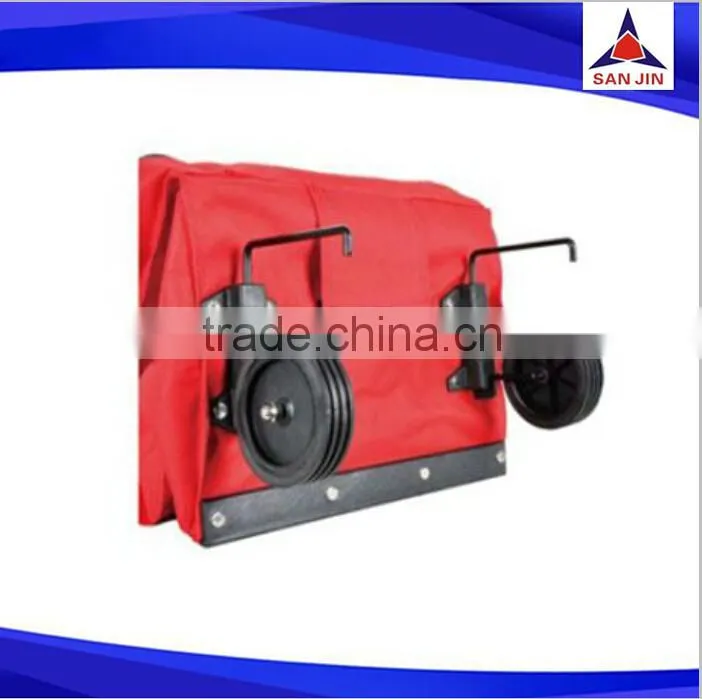 600D+PVC oxford fabric foldable Shopping trolley bag with wheels