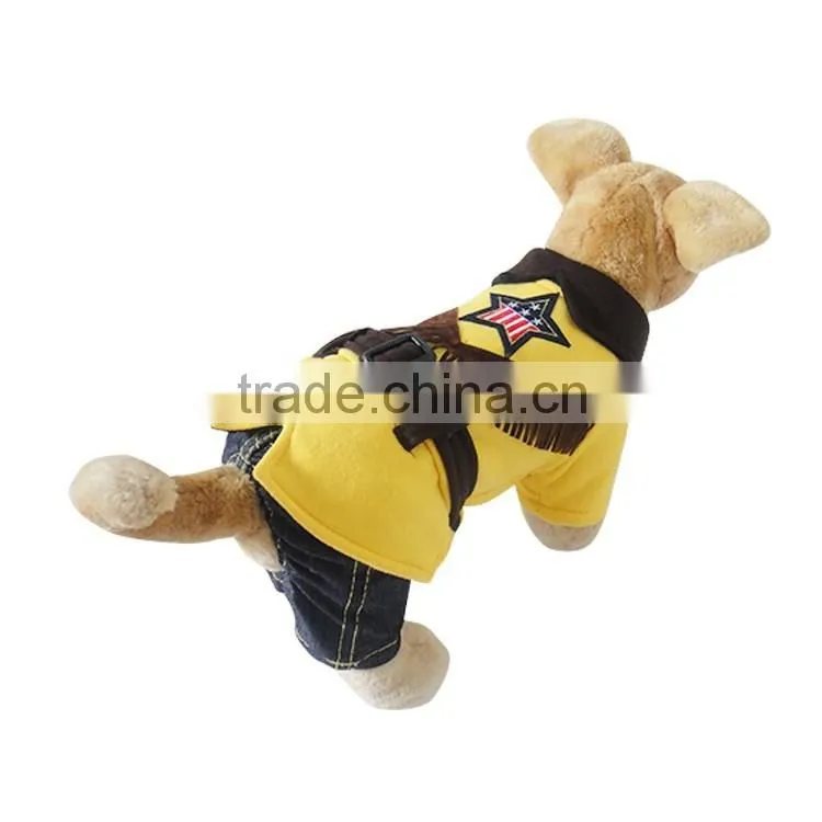 Cowboy spring and autumn Winter Western denim pet dog skirt