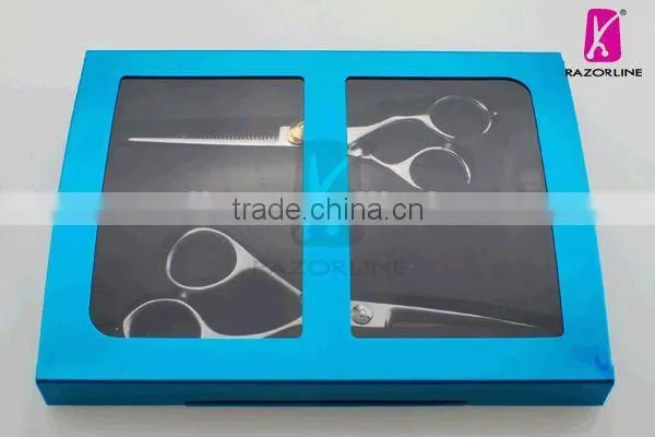 Hair scissor set/Gift set/hair scissor/(Blue)