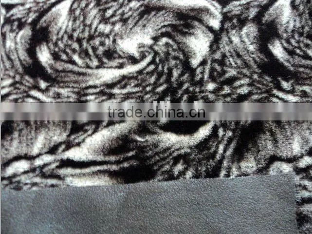 faux fur bonding with suede fabric