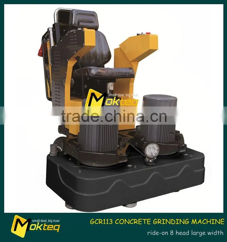 large width 8 head ride-on floor concrete grinding machine for sale MT003