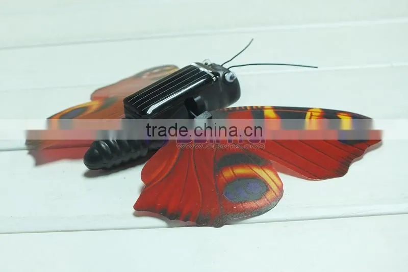 Inner Motor Drive Keep Butterfly Fan Color Wing Flying Best Solar Insect Beast Toys