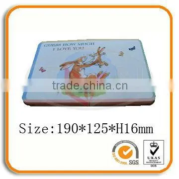 Rectangular Easter Bunny Chocolate Gift Tin Box
