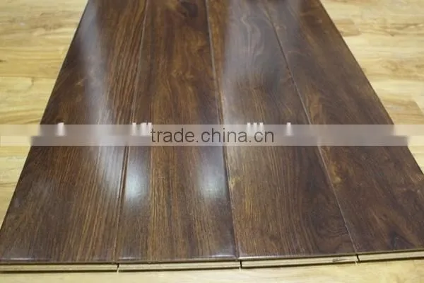 12mm HDF high gloss wooden laminate flooring