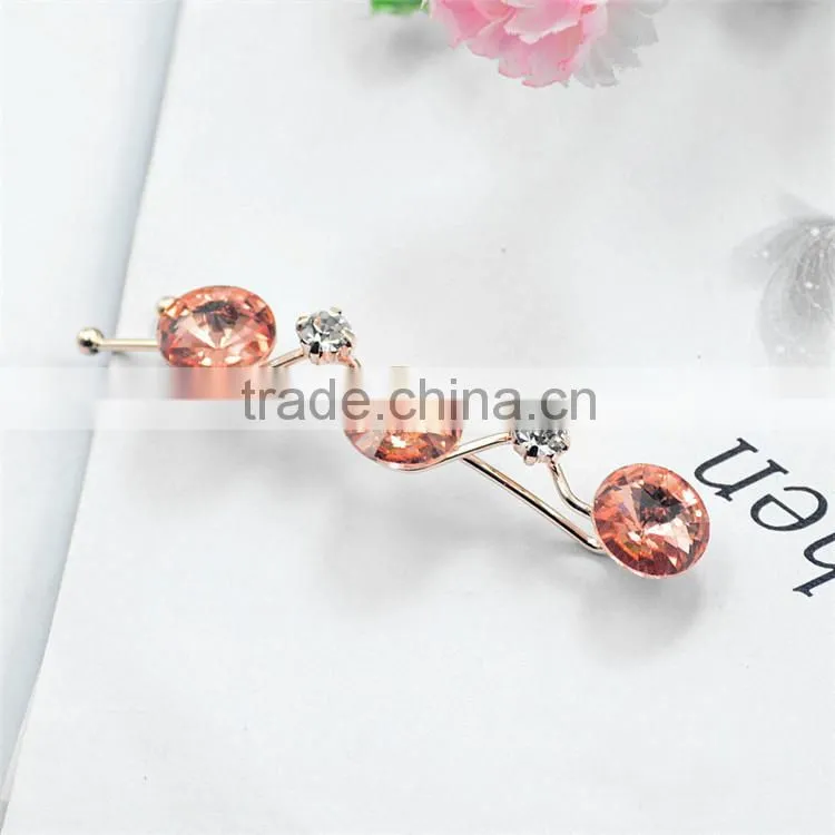 Wedding Bridal Crystal Rhinestone Hair Pin Glass Stone Hairpin Diamante Hair Clip