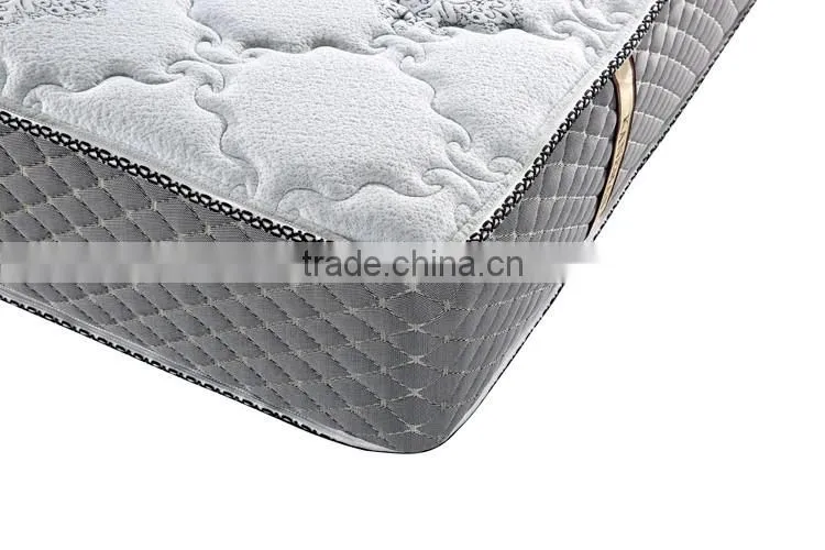 OEM tight top luxury spring mattress with elegant over