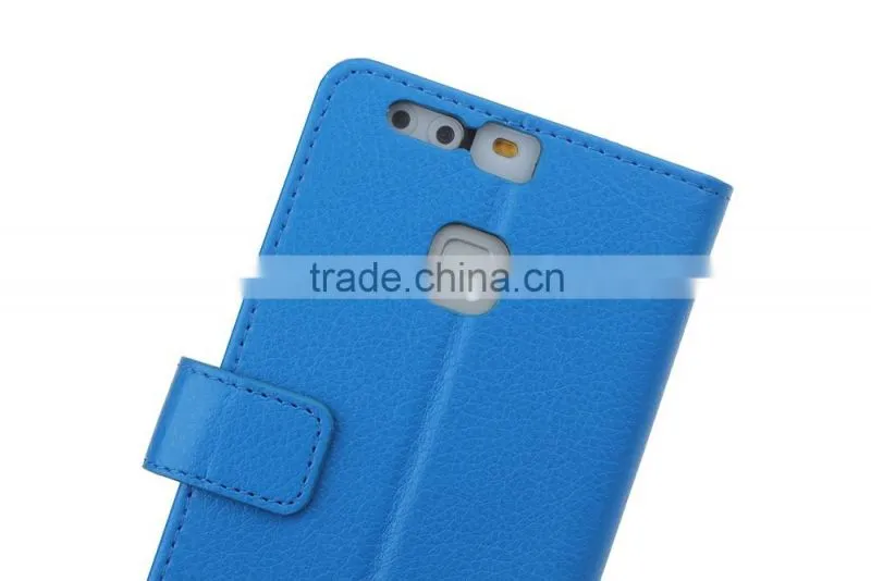 Original MMT Litchi Grain wallet leather flip case forHuawei P9 photo frame holder leather PU case with card slot for Huawei P9