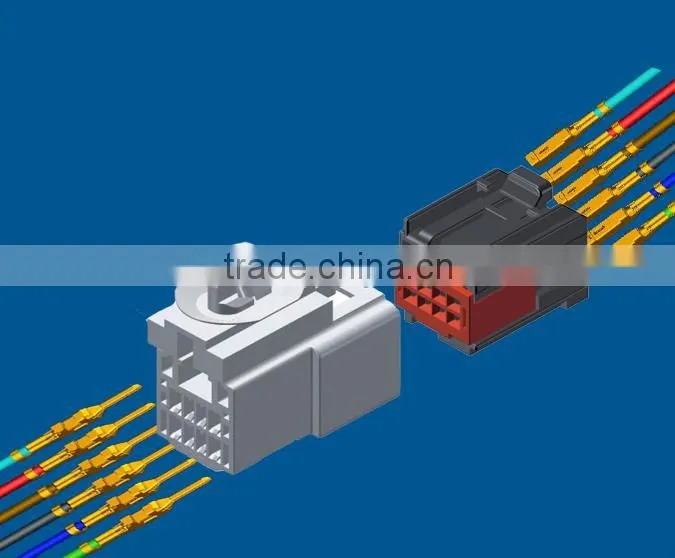 8 ways 2.2mm pitch plastic male and female wire to wire automotive connector