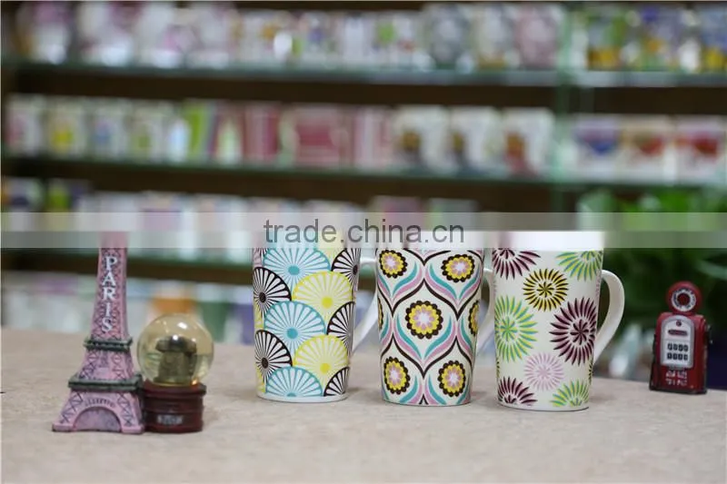 hunan V-shape white sublimation coffee mug