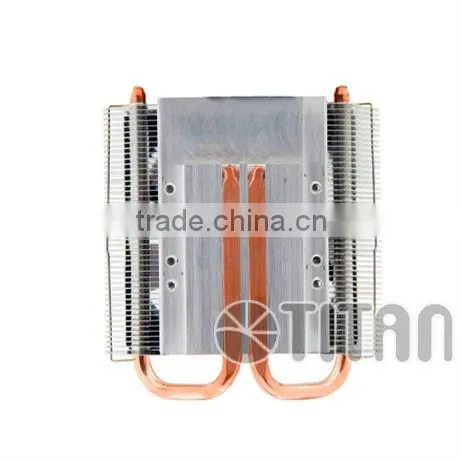 Hot product Low noise fan design 2 heat pipe cpu cooler for 1.5U Low Height