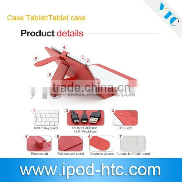 Newest and Colorful 7inch Android tablet cover, case tablet, Tablet Leather case