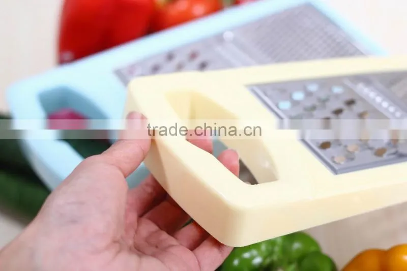 S/S+ABS 12.6*12.6*2.7 High quality kitchen multifunctional slicer graters/manual vegetable&fruit slicer grater