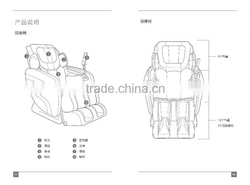 zero gravity full body healthcare pedicure foot spa massage chair