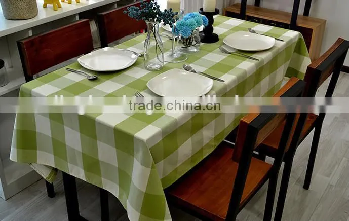 high quality gingham table cloth table cover for restaurant