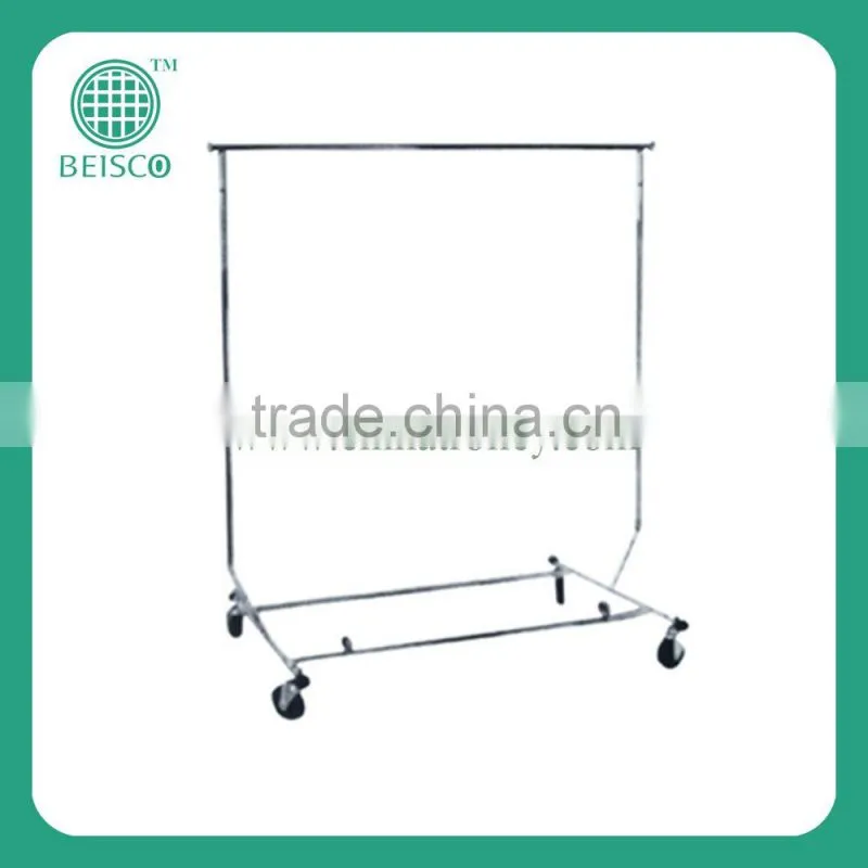 Economic foldable clothes drying rack stand /rolling clothes rack /rolling clothing rack