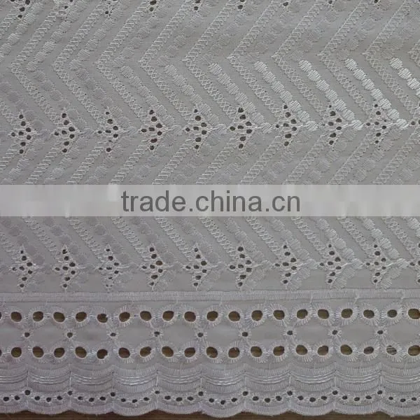 High quality polyester or TC embroidery lace fabric for sale