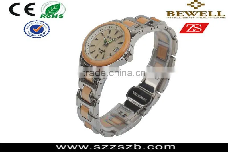 2016 Stainless Steel and Wooden Wrist watch Ladies watches